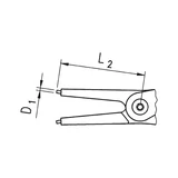 Kép 3/4 - Würth zégerfogó, A alak 3-10mm