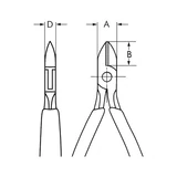Kép 2/3 - Würth elektronikai oldalvágó, lekerekített 115mm