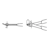Kép 2/3 - Würth műszerész oldalcsípő fogó, dróttartóval 125mm