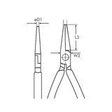 Kép 2/3 - Würth zégerfogó, csúszásmentes nyéllel 160mm