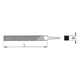 Kép 2/2 - Würth négyszögletű reszelő, D típus 250mm H3