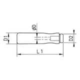 Kép 2/2 - Würth fa reszelőnyél 150mm-es reszelőhöz