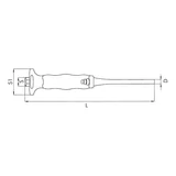 Kép 2/3 - Würth csapszegkiütő 5x150mm