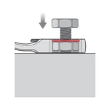Kép 6/6 - Würth racsnis csillag-villáskulcs, tartógyűrűvel 10mm