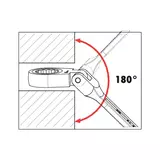 Kép 3/4 - Würth racsnis csillag-villáskulcs, flexibilis 1/2&quot;