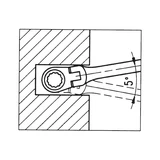 Kép 3/4 - Würth racsnis csillag-villáskulcs-készlet, 6 részes