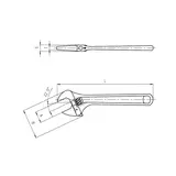 Kép 2/3 - Würth állítható villáskulcs 0-13mm