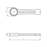 Kép 2/4 - Würth csillag ütőkulcs 30mm