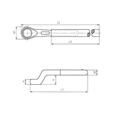 Kép 2/3 - Würth nagy teherbírású, toldható csillagkulcs 24mm