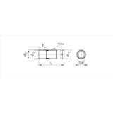 Kép 2/3 - Würth gépi dugókulcs hatszög, hosszú 1/2&quot; 17mm