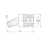 Kép 2/2 - Würth gépi kardáncsukló fej 3/4&quot; 105mm
