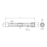 Kép 2/2 - Würth kettős dugókulcs 6x7mm
