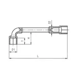 Kép 2/3 - Würth kettős dugókulcs, hajlított 9mm