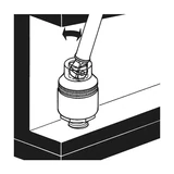 Kép 2/2 - Würth csuklós hosszabbító, 1/2&quot;