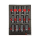 Kép 1/4 - Würth 1/2&quot; gépi dugókulcs készlet, belső hatlapú 4.4.1, 12 részes