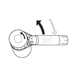 Kép 2/2 - Würth racsnis olajszűrő fogó 66-106mm