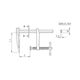 Kép 2/6 - Würth gerendaszorító 600x120mm