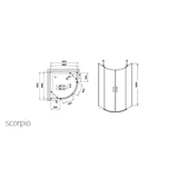 Kép 4/4 - Wellis Scorpio zuhanykabin 90x90x190cm