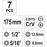 Kép 4/4 - Yato Ütvecsavarhúzó és PH2-PH3 bitek, CrV, 7db-os
