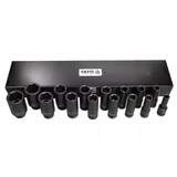 Kép 1/4 - Yato gépi dugókulcs készlet, hosszú 10-32mm, 1/2", 15 részes