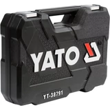 Kép 3/5 - Yato YT-38791 dugókulcs készlet, racsnis hajtókarral 1/2&quot;, 1/4&quot; 108 részes