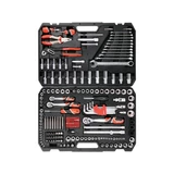 Kép 2/5 - Yato YT-38941 dugókulcs készlet, racsnis hajtókarral 1/2", 3/8", 1/4", 225 részes