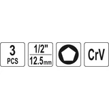 Kép 3/3 - Yato Dugókulcs készlet féknyereghez 10-19mm, 1/2"