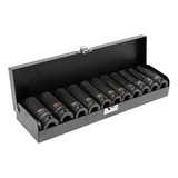 Kép 1/2 - Yato gépi dugókulcs készlet, 1/2&quot;, 10-24mm, 11db