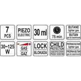 Kép 4/6 - Yato Piezo forrasztópáka készlet gázos, 30ml