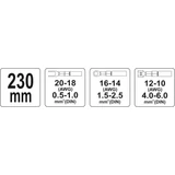 Kép 2/3 - Yato Krimpelő fogó 0.5-6.0mm2, 230mm