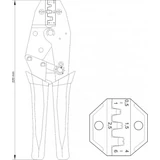 Kép 3/3 - Yato Krimpelő fogó 0.5-6.0mm2, 230mm