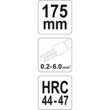 Kép 2/2 - Yato YT-2305 krimpelő fogó 0.2-6.0mm2, 175mm
