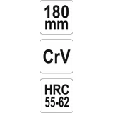 Kép 2/2 - Yato Oldalcsípőfogó, CrV, 180mm