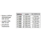 Kép 2/2 - Yato Csőfogó 48" 1200mm