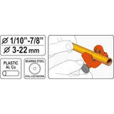 Kép 3/3 - Yato Csővágó, Alu, műanyag, CU, 1/10"-7/8", 3-22mm
