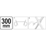 Kép 3/3 - Yato Dróthajlító, fém, műanyag burkolattal 300mm