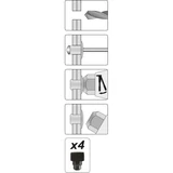 Kép 2/6 - Yato popszegecsfogó 2.4-4.8mm, 250mm