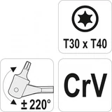 Kép 4/4 - Yato Torx Csavarkulcs, csuklós, T30xT40
