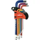 Kép 1/4 - Yato Imbuszkulcs készlet, gömbfejű hosszú, 1.5-10mm 9db-os 