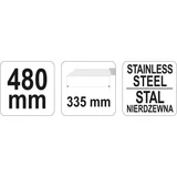 Kép 2/2 - Yato Kés szigetelés vágáshoz, műanyag fogantyú, 480mm