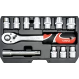 Kép 1/3 - Yato Dugókulcs készlet 1/2", 10-24mm, 12db-os