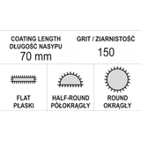 Kép 2/2 - Yato Gyémánt tűreszelő készlet 5x180x70mm, 3 részes