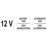 Kép 3/3 - Yato Akkumulátor teszter, voltmérő, 12V, CCA150-1400Ah