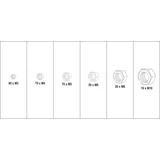 Kép 2/2 - Yato Csavaranya készlet M3-M10, 300db-os
