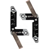 Kép 1/4 - Yato Mágneses munkadarab rögzítő készlet 32kg, 30 – 60 - 90º, 70x110mm, 2részes