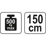 Kép 3/3 - Yato Motorfelfüggesztő gerenda 500kg, 150cm