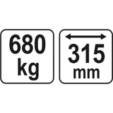 Kép 2/2 - Yato Motorkiemelő zsiráfhoz adapter 680kg