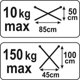 Kép 2/2 - Yato Összecsukható munkapad, festőállvány 227kg