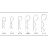 Kép 3/3 - Yato Rugós biztosító készlet 2.4x31mm-4.0x75mm, 150db-os