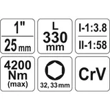 Kép 5/5 - Yato Nyomaték sokszorozó 1:58, 1", 4200Nm